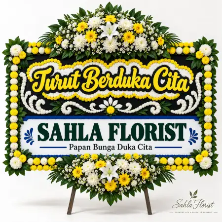 Papan Bunga Duka Buton