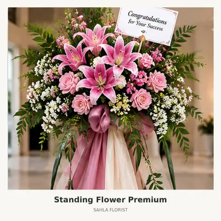 Standing Flowers Buton